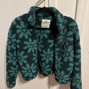 Hollister Floral Fleece Jacket - Sz M